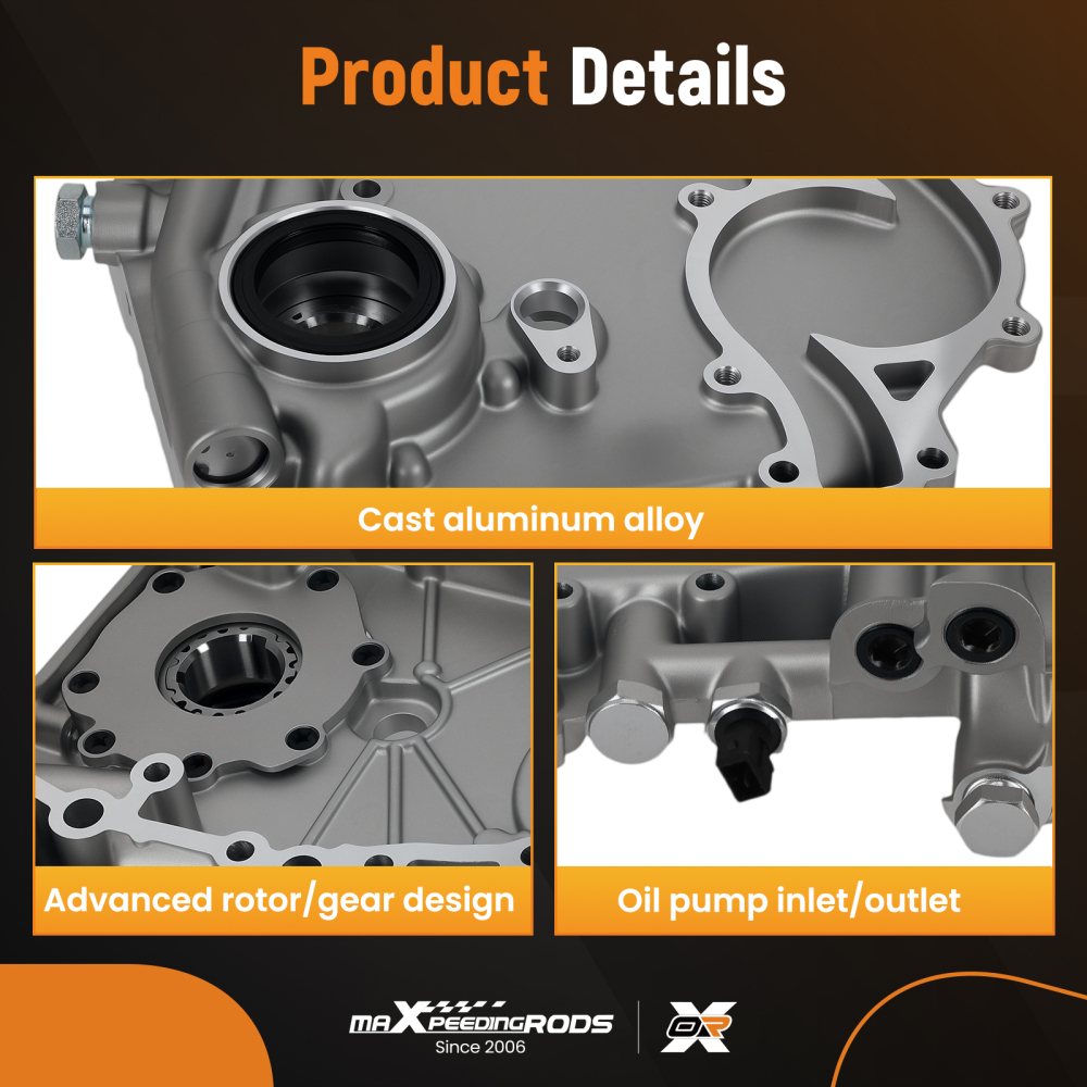Aluminum Engine Oil Pump compatible for Land Rover Discovery All Engine 03-04