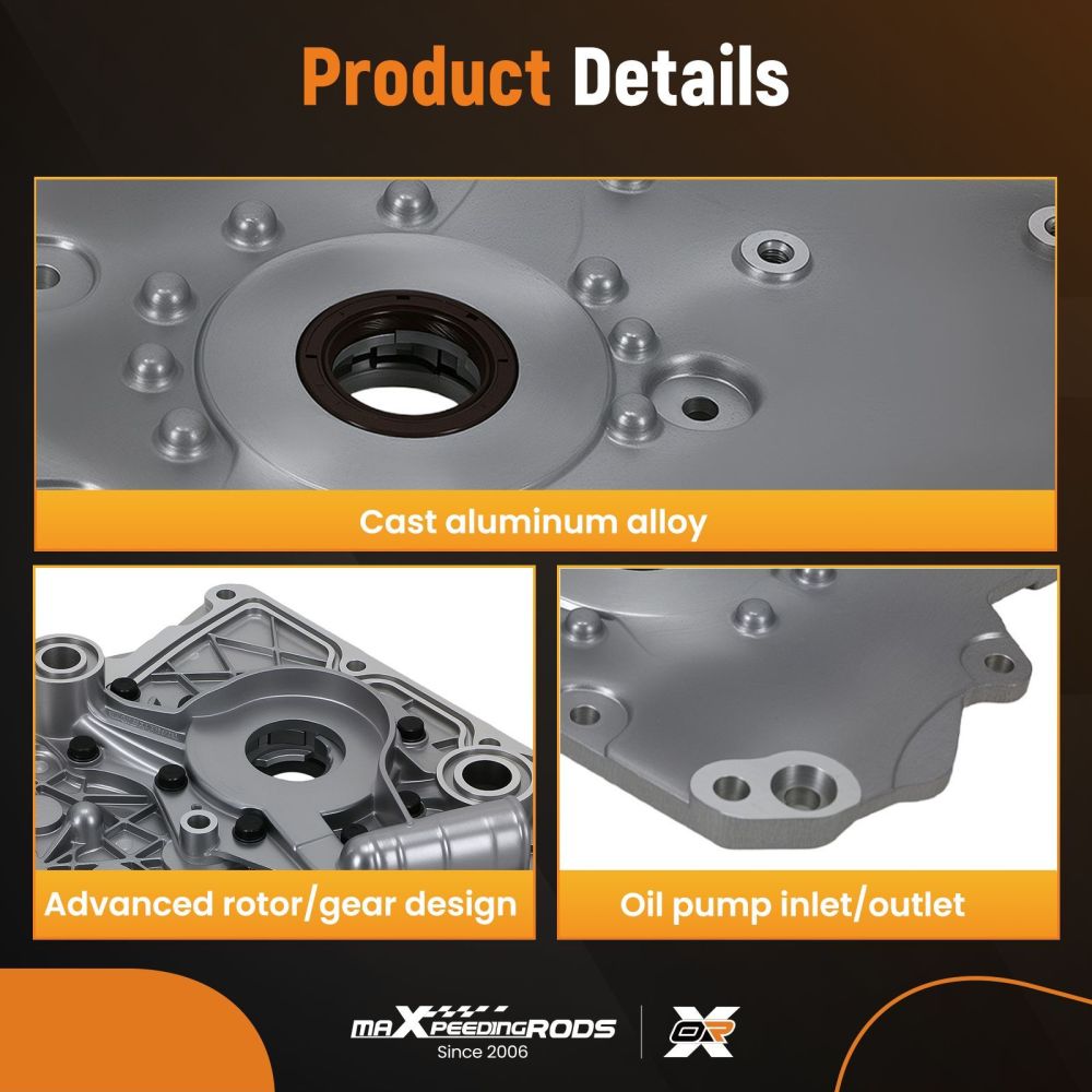 Aluminum Engine Oil Pump compatible for MINI R50 R52 R53 1.6L M480 04693103AA