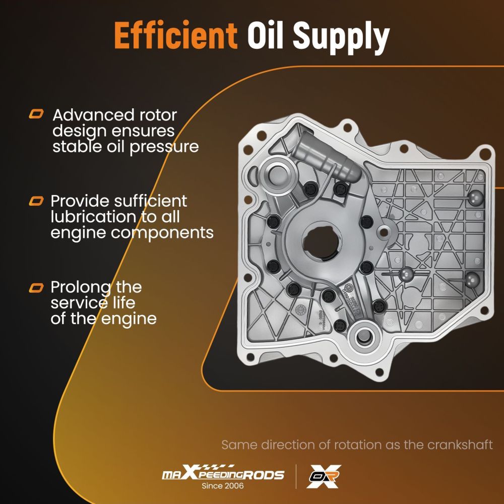 Aluminum Engine Oil Pump compatible for MINI R50 R52 R53 1.6L M480 04693103AA