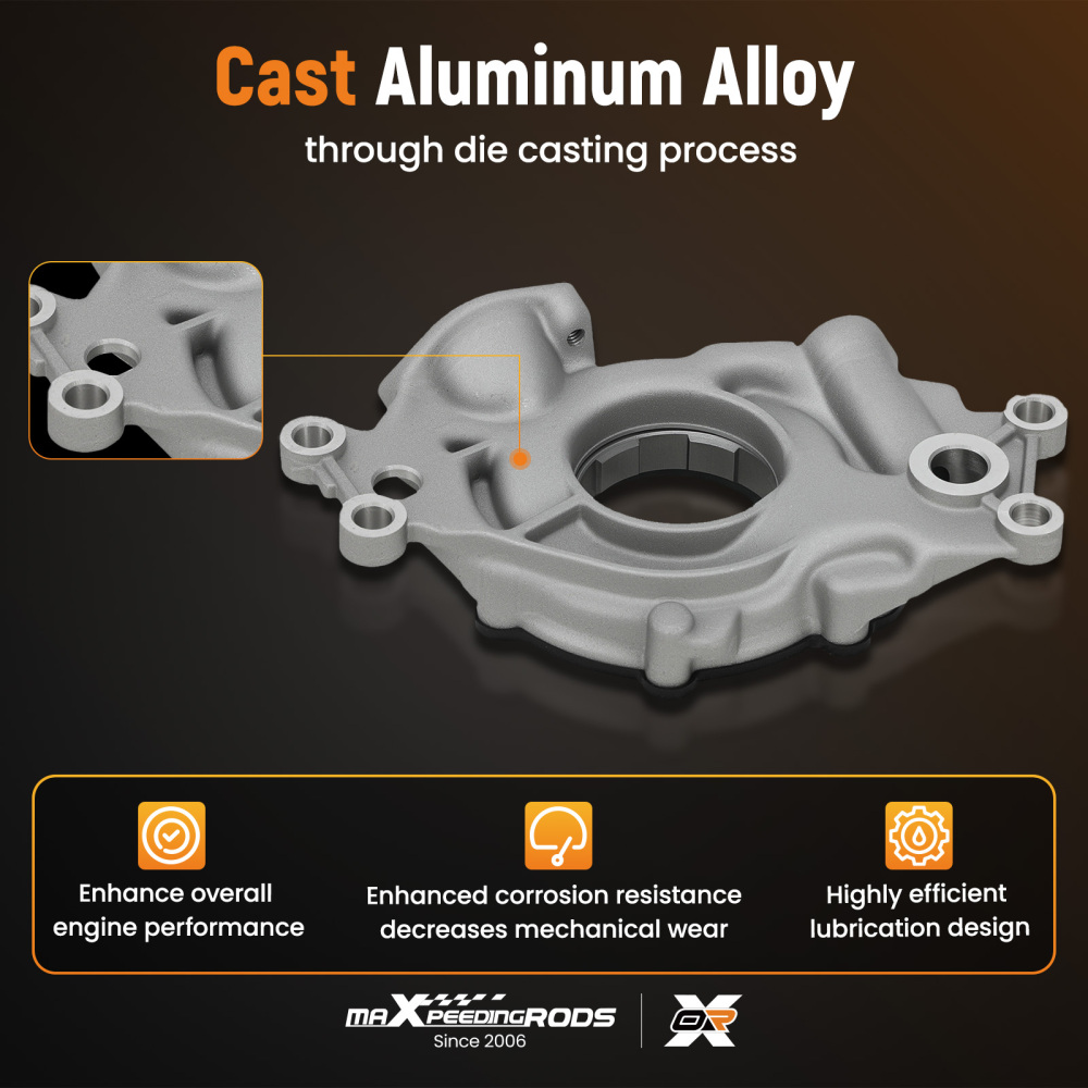 1x New High Volume Engine Oil Pump compatible for Cadillac Escalade 6.2L V8 07-14 12612289