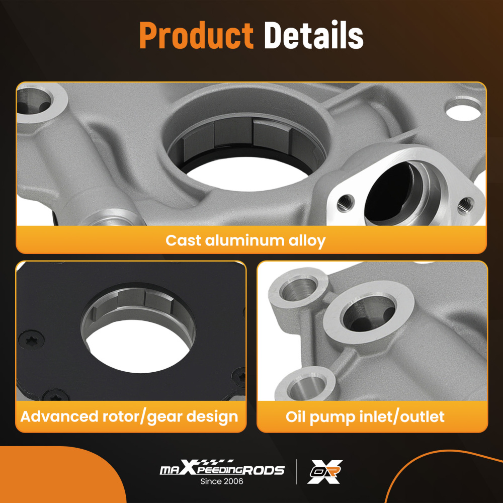 1x New High Volume Engine Oil Pump compatible for Cadillac Escalade 6.2L V8 07-14 12612289