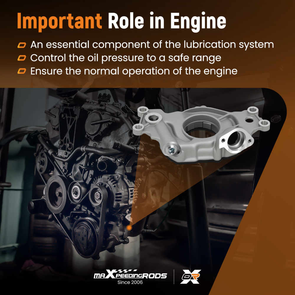 1x New High Volume Engine Oil Pump compatible for Cadillac Escalade 6.2L V8 07-14 12612289