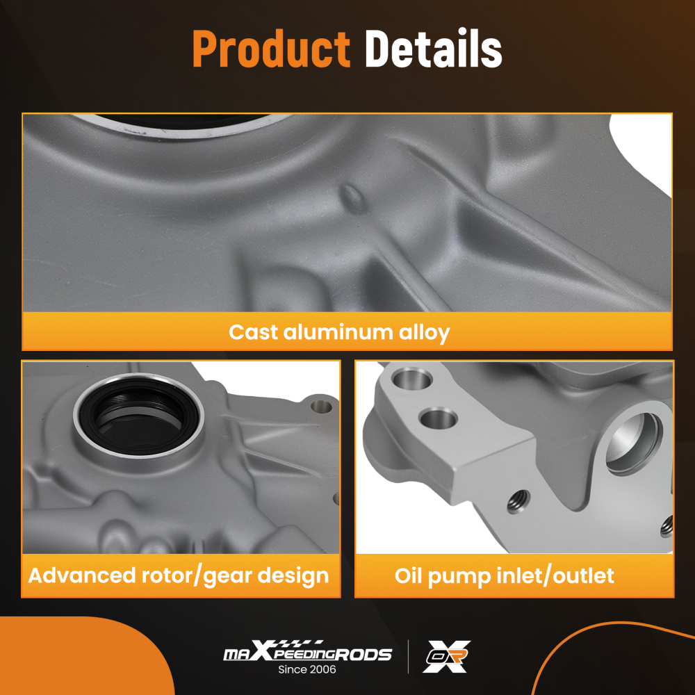 Aluminum Engine Oil Pump compatible for VW Polo Classic/Variant 1.4L 1.6L 030115105N