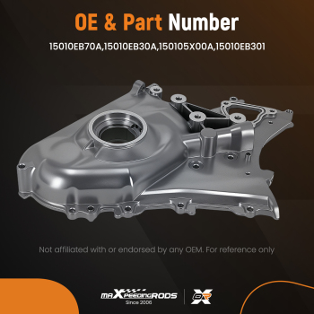 Aluminum Engine Oil Pump compatible for Nissan Navara D40 2.5 dCi 15010EB30A