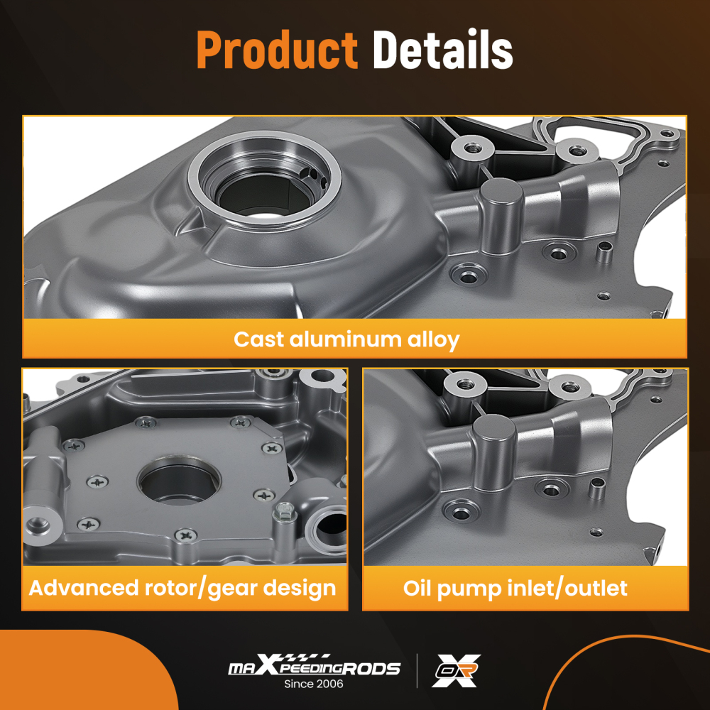 Aluminum Engine Oil Pump compatible for Nissan Navara D40 2.5 dCi 15010EB30A