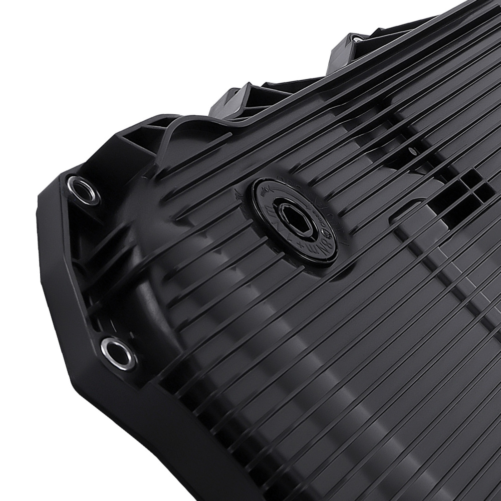 Black Transmission Oil Pan w/ Screw compatible for BMW X1 X3 X4 X5 X6 Z4 24117624192