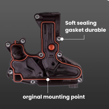 For Volkswage Scirocco 2.0TSI 147KW Oil Separator PCV Valve Assembly with hoses