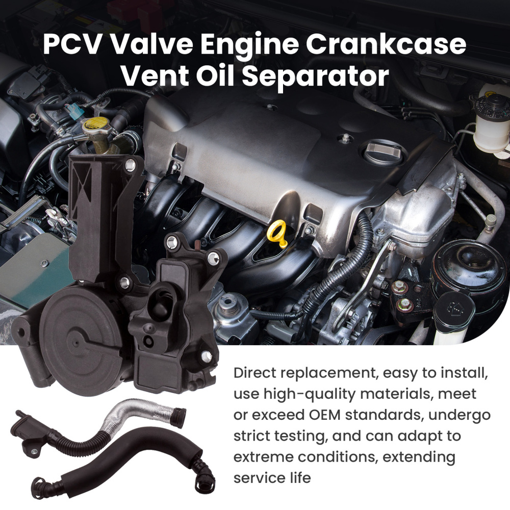 Separatore olio valvola PCV + set tubi flessibili compatibile per VW Jetta compatibile per Golf Gti compatibile per Audi A4 1.8 2.0TSI