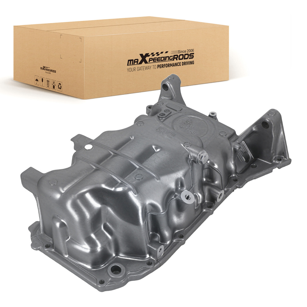 Lower Engine Oil Pan compatible for Honda Fit 2015-2018 L4 1.5L Aluminum New