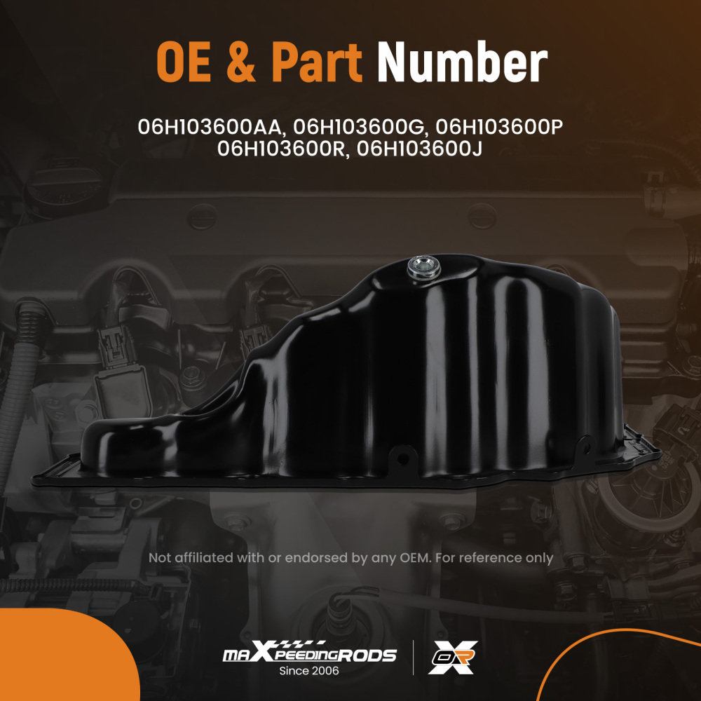 New Steel Engine Oil Sump Pan compatible for Audi A4 A5 A6 A7 A8 Q5 Q7 1.8 2.0 TFSI 09-19