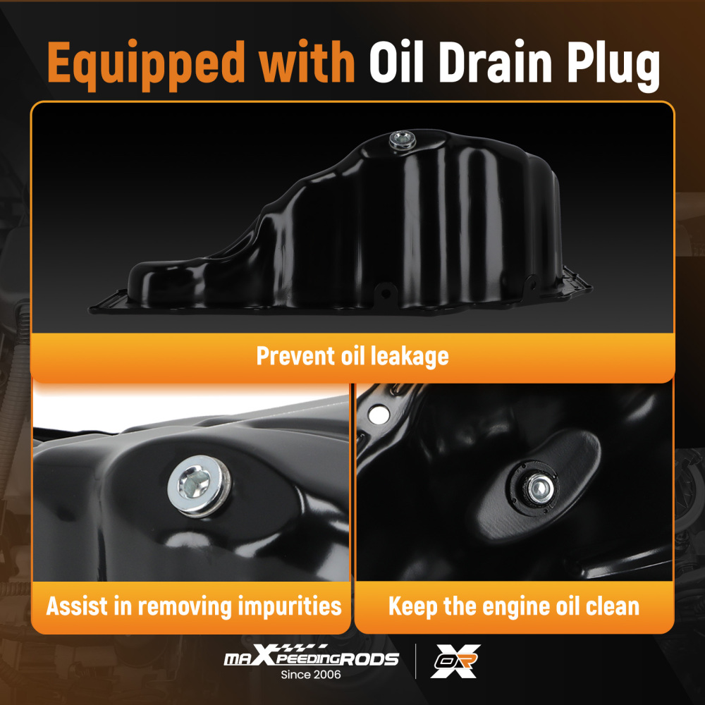 New Steel Engine Oil Sump Pan compatible for Audi A4 A5 A6 A7 A8 Q5 Q7 1.8 2.0 TFSI 09-19