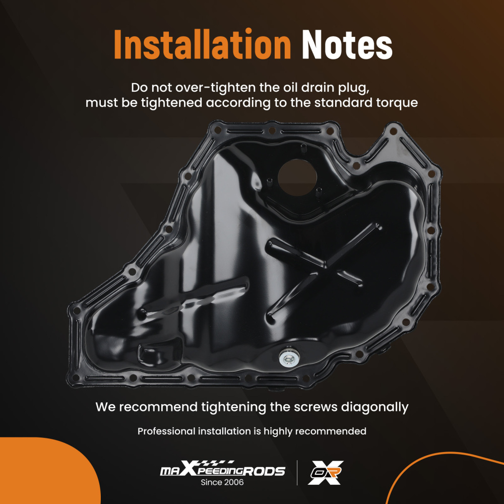 New Steel Engine Oil Sump Pan compatible for Audi A4 A5 A6 A7 A8 Q5 Q7 1.8 2.0 TFSI 09-19