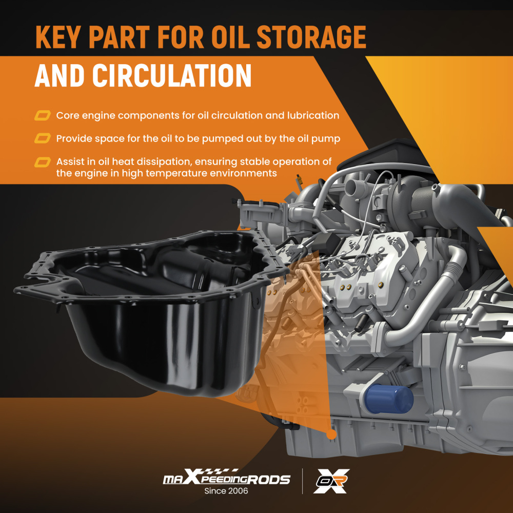 New Steel Engine Oil Sump Pan compatible for Audi A4 A5 A6 A7 A8 Q5 Q7 1.8 2.0 TFSI 09-19