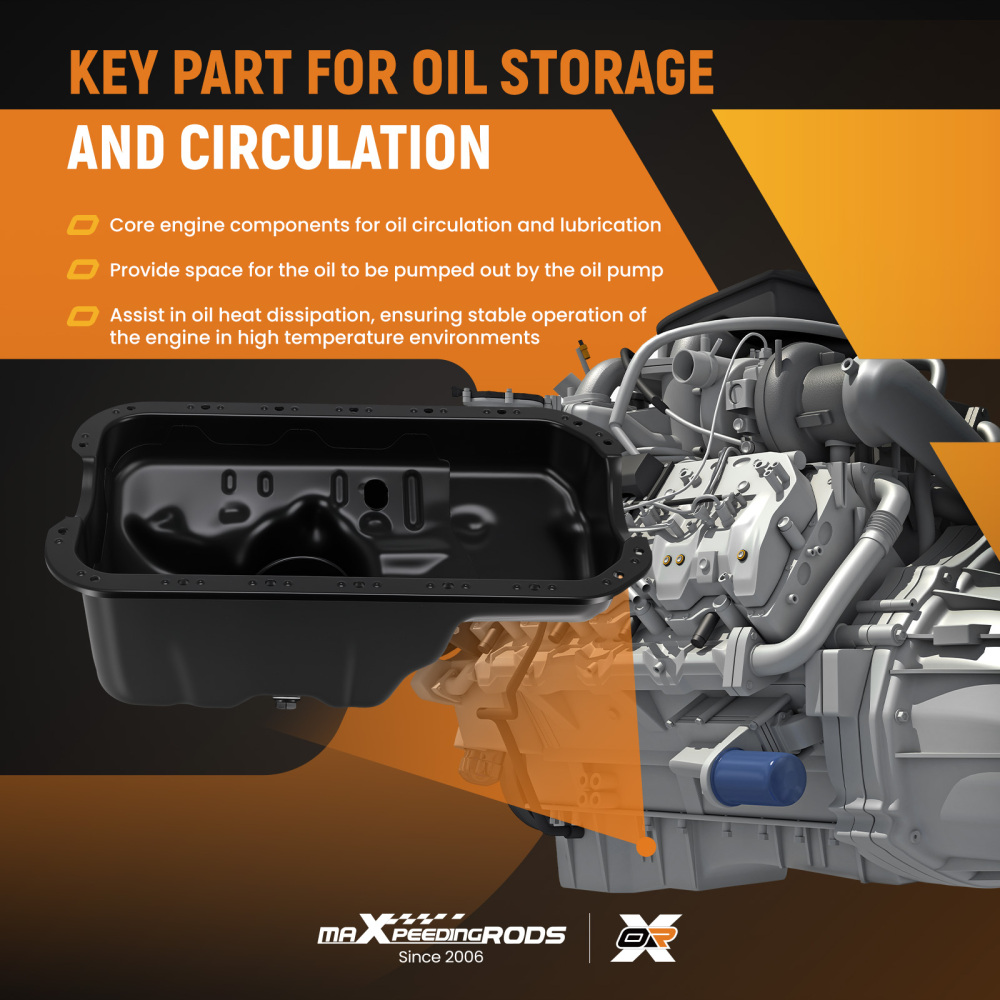 Steel ENGINE OIL SUMP PAN compatible for Honda Civic l4 1.5L 1.6L 1988-1995 11200-P08-020