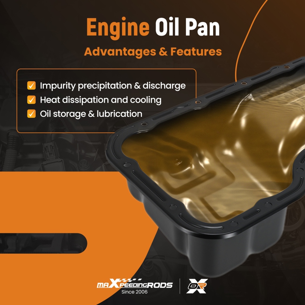 Oil Pan Steel compatible for Mazda 2 3 Hatchback Saloon 1.3 1.5 1.6 MZR MZ-CD Direct Fit