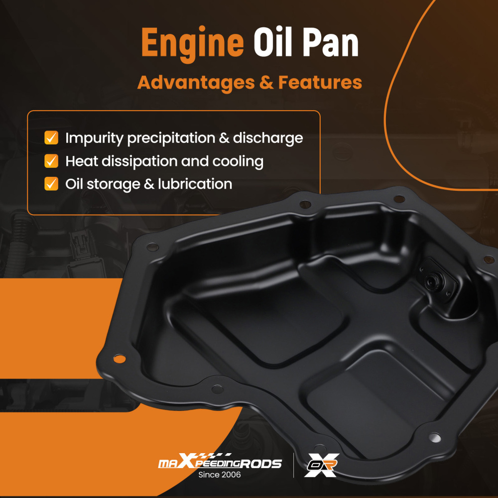Engine Oil Pan compatible for Nissan Juke 1.6L 11-2017 264-624 Steel 111101KC0B 11110-1KC0B