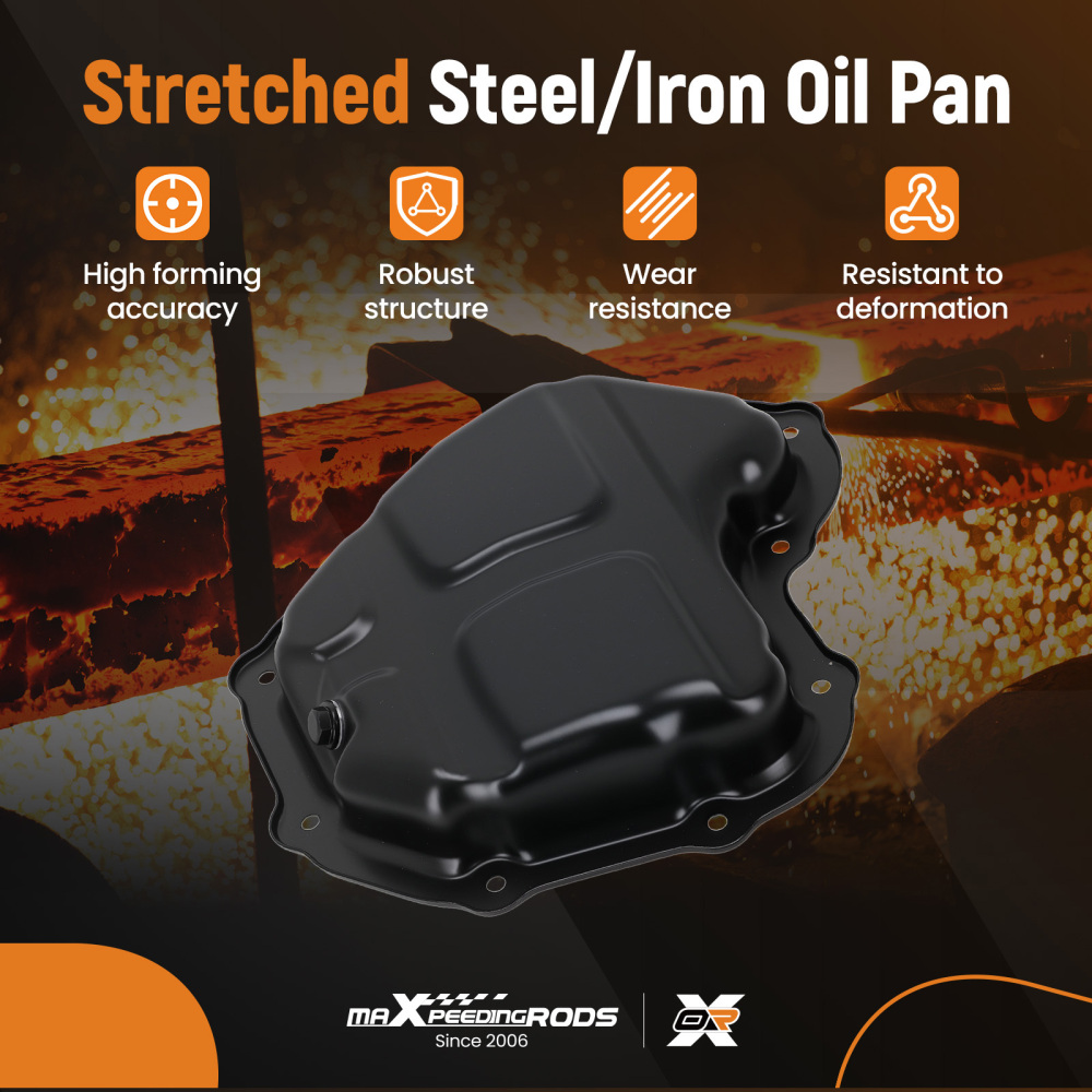 Engine Oil Pan compatible for Nissan Juke 1.6L 11-2017 264-624 Steel 111101KC0B 11110-1KC0B