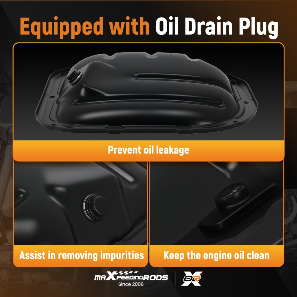 Engine Oil Pan compatible for Scion xA 2004-2006 12102-21010 Steel Direct Fit L4 1.5L