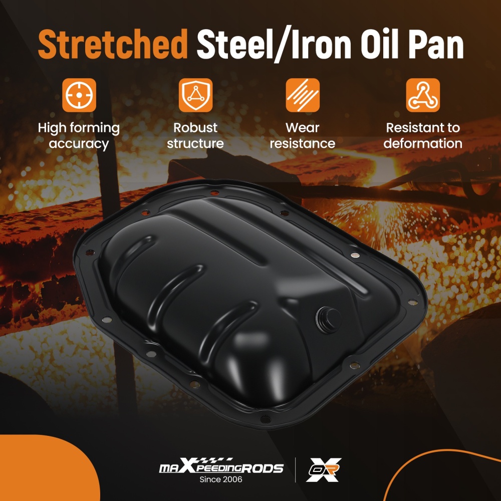 Engine Oil Pan compatible for Scion xA 2004-2006 12102-21010 Steel Direct Fit L4 1.5L