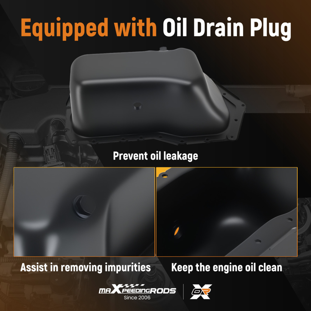 Direct Fit Engine Oil Sump Pan compatible for Chevrolet Impala V6 3.8L 311-00776