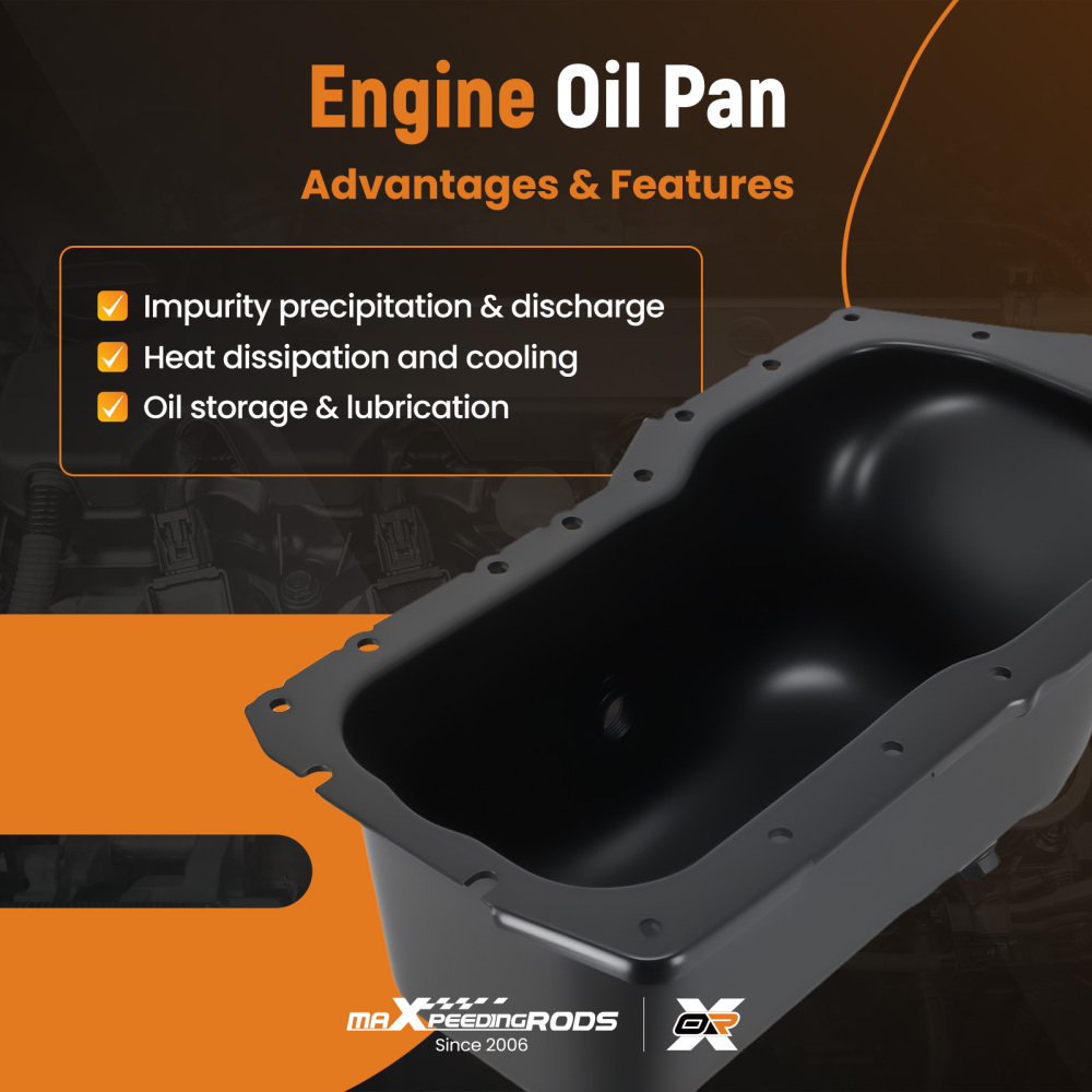 Direct Fit Engine Oil Sump Pan compatible for Chevrolet Impala V6 3.8L 311-00776