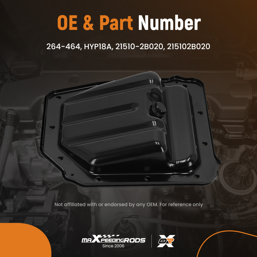 Oil Pan Steel Direct compatible for Hyundai Accent Veloster compatible for Kia Rio Soul l4 1.6