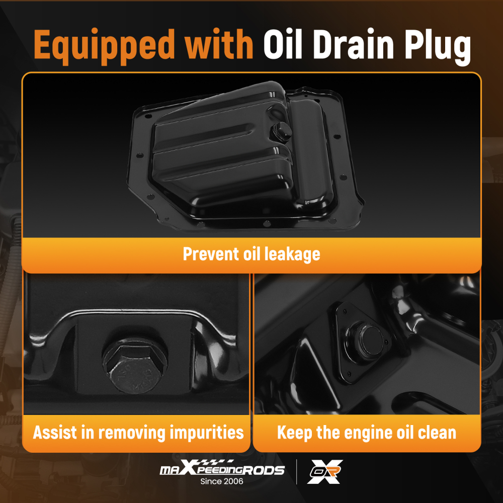 Oil Pan Steel Direct compatible for Hyundai Accent Veloster compatible for Kia Rio Soul l4 1.6