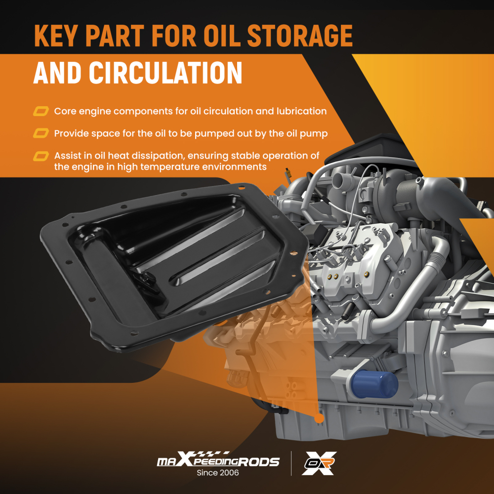 Oil Pan Steel Direct compatible for Hyundai Accent Veloster compatible for Kia Rio Soul l4 1.6