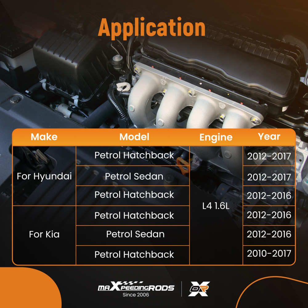 Coppa dellolio compatibile per Hyundai Accent 1.6L Hatchback 2012-2017 264-464