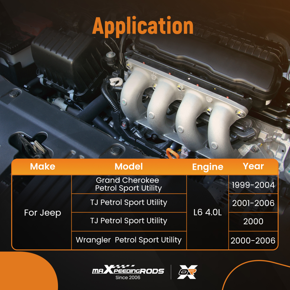 Coppa Olio Motore compatibile per Jeep Grand Cherokee TJ Wrangler 4.0L 1999-2006 53010340AB