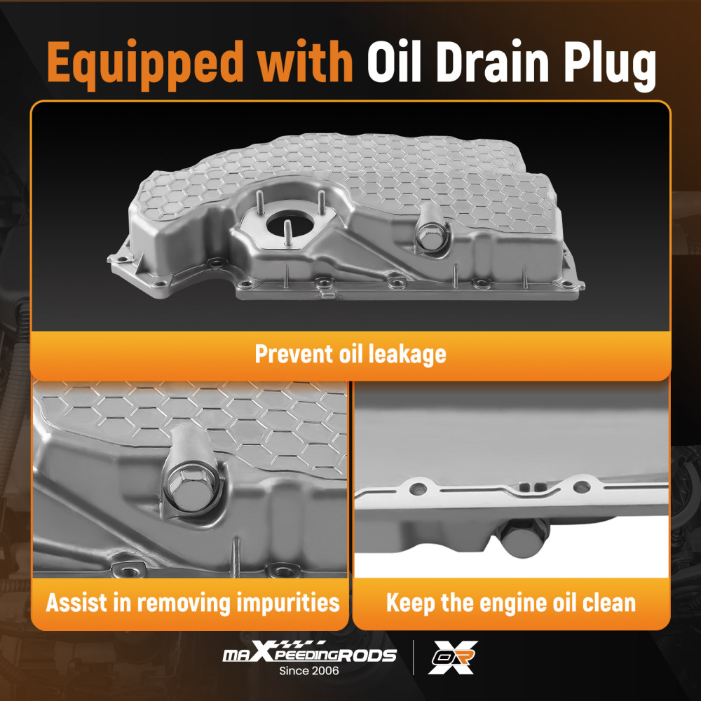 Coppa olio Aluminium compatibile per Audi A3 8V compatibile per VW Golf Tiguan compatibile per Seat Alhambra Leon 06K103600R