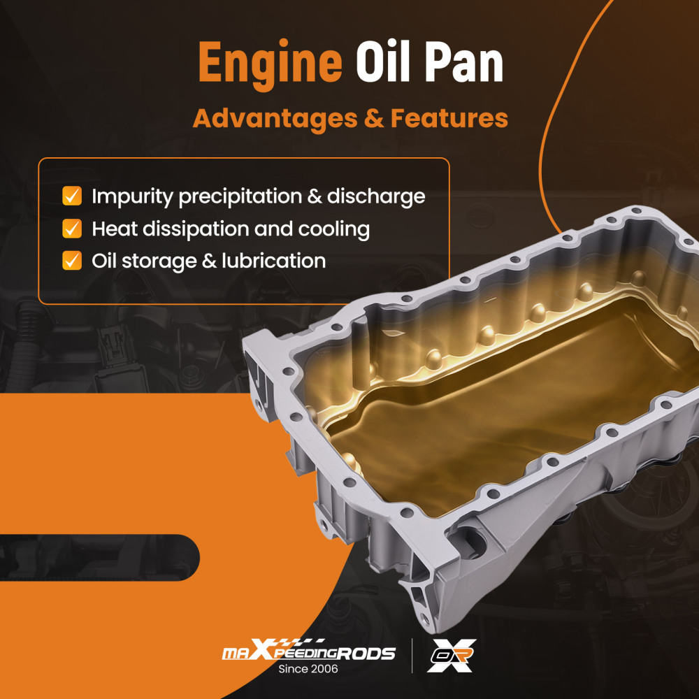 Engine Oil Pan compatible for VW Golf Jetta New Beetle 2002-2010 06A103601T