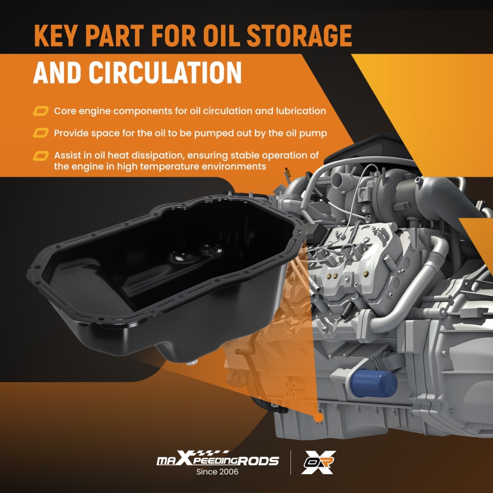 Oil Pan Steel compatible for Audi A1 A3 compatible for Seat Ibiza Leon compatible for Skoda Fabia Octavia compatible for VW Golf 1.2 TSI