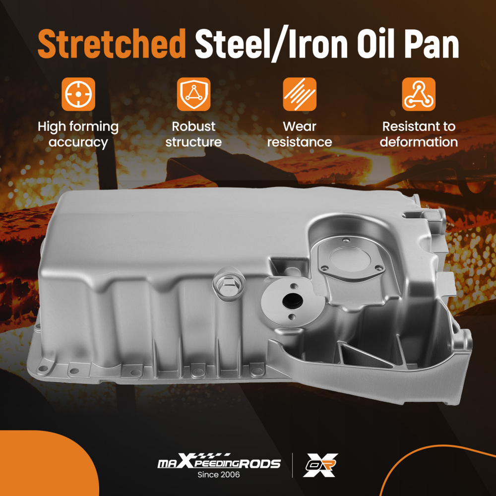 Aluminium Oil Sump Pan compatible for VW Golf Jetta compatible for Audi TT 1.8L 2000-2007 264-702