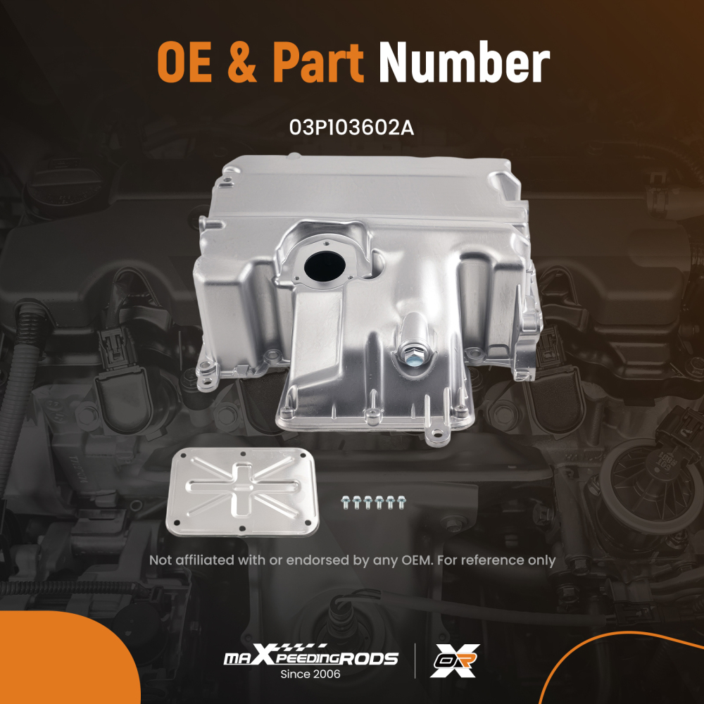 Aluminium Engine Oil Pan compatible for Seat Ibiza IV 6J5 1.2 2010-2015 03P103602A