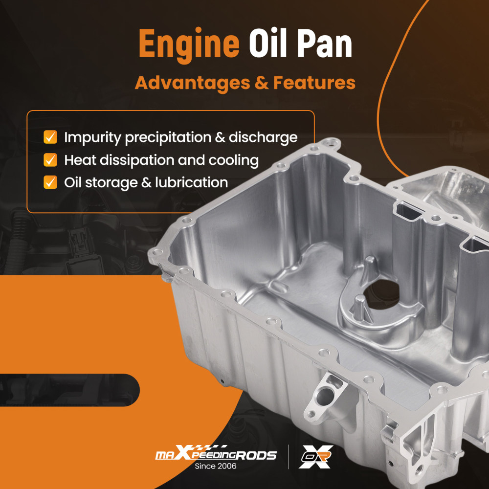 Aluminium Engine Oil Pan compatible for Seat Ibiza IV 6J5 1.2 2010-2015 03P103602A