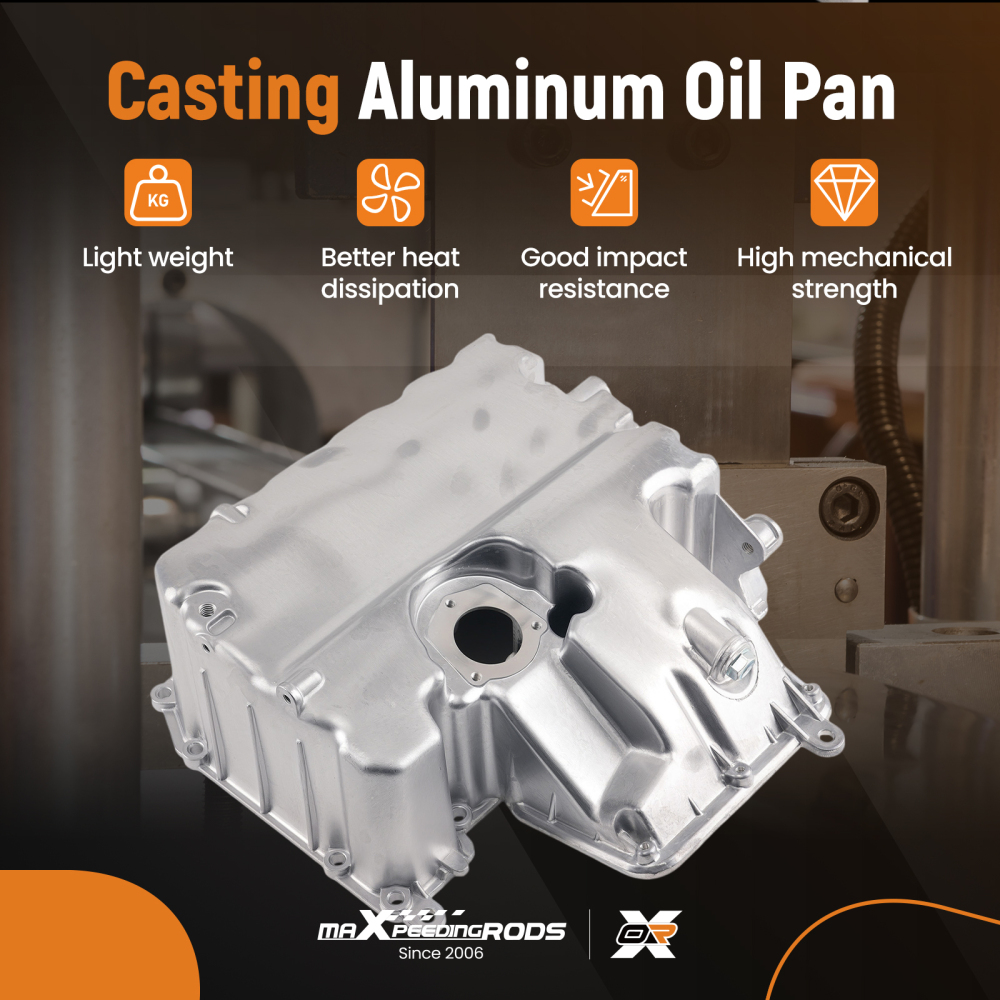 Aluminium Engine Oil Pan compatible for Seat Ibiza IV 6J5 1.2 2010-2015 03P103602A