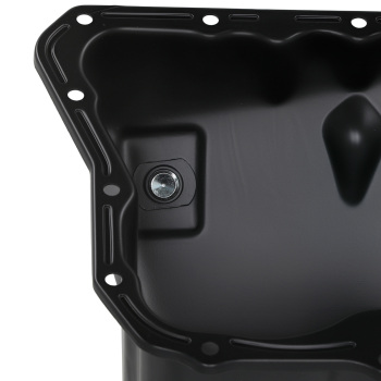 Black Engine Oil Pan compatible for Smart Cabrio 450 2000-2004 V30-1800 Steel