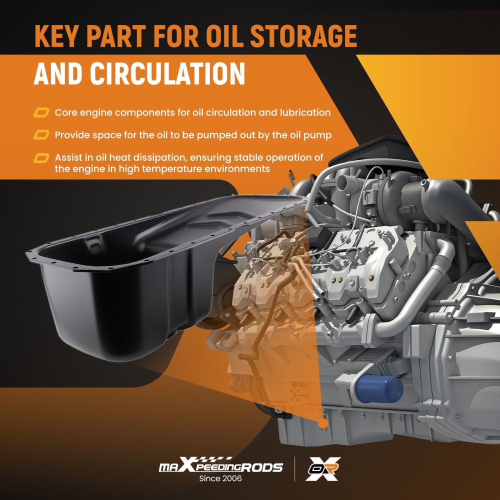 Engine Oil Base compatible for Cummins ISX15 Diesel Truck 4386821 CMP08A Steel Material
