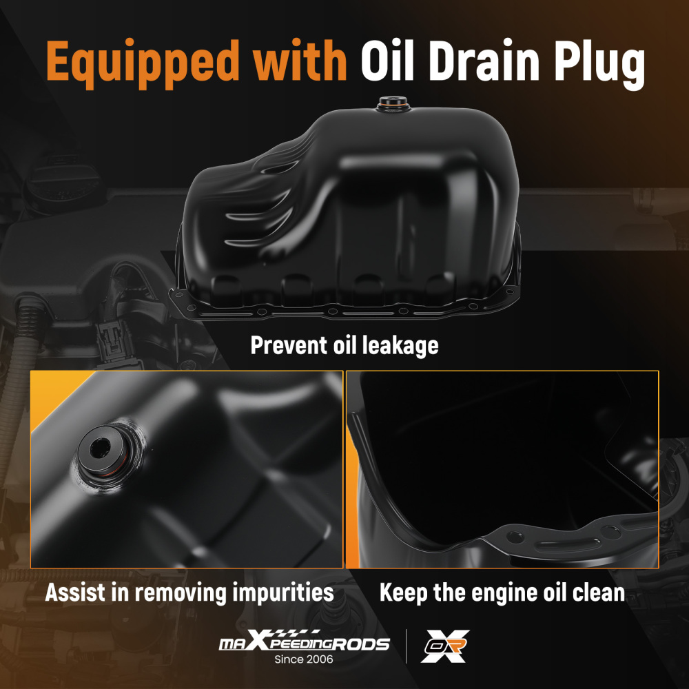 Engine Oil Sump Pan compatible for Fiat 500 C 312 1.2 51kW 2009-2015 V24-0316