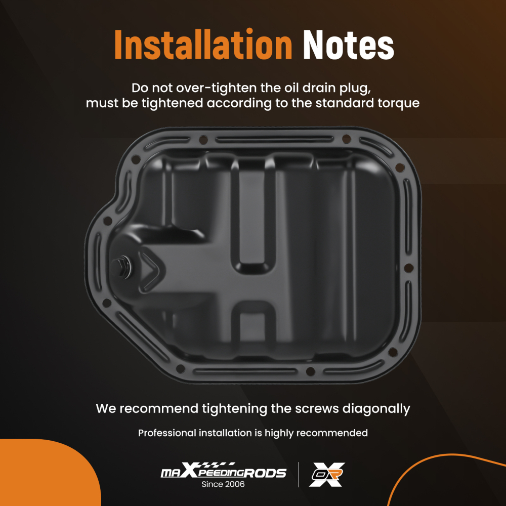 Engine Oil Base Pan compatible for Infiniti G35 FX35 M35 350Z V6 11110-4P110