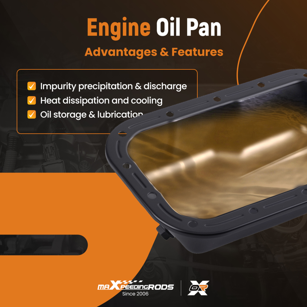 Lower Engine Oil Pan compatible for Chrysler 300 3.6L 11-16 compatible for Dodge Challenger Charger 3.6L