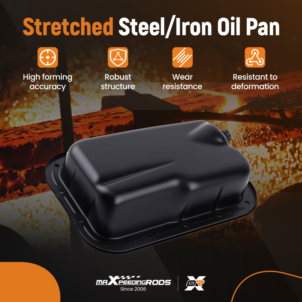 Lower Engine Oil Pan compatible for Chrysler 300 3.6L 11-16 compatible for Dodge Challenger Charger 3.6L