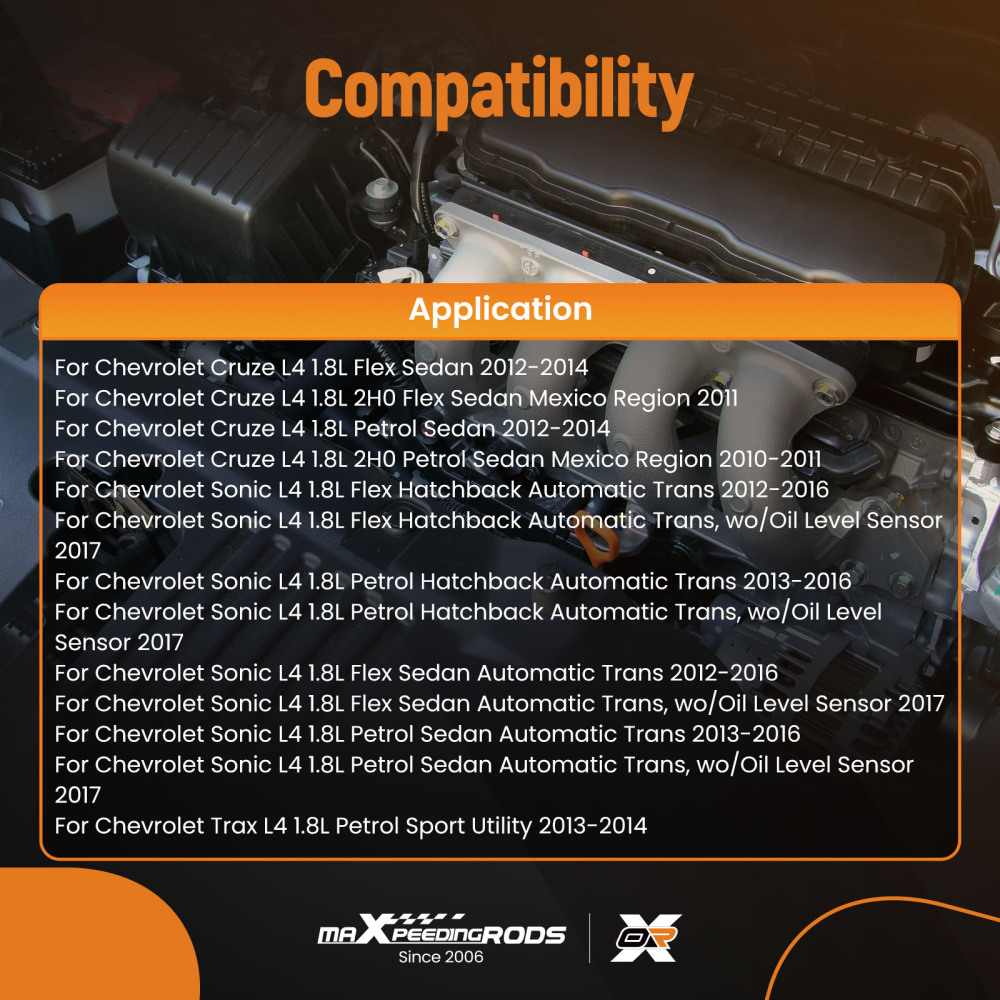 Vaschetta Dellolio compatibile per Chevrolet Sonic Trax 1.8L 2012-2017 264-459 Alluminio