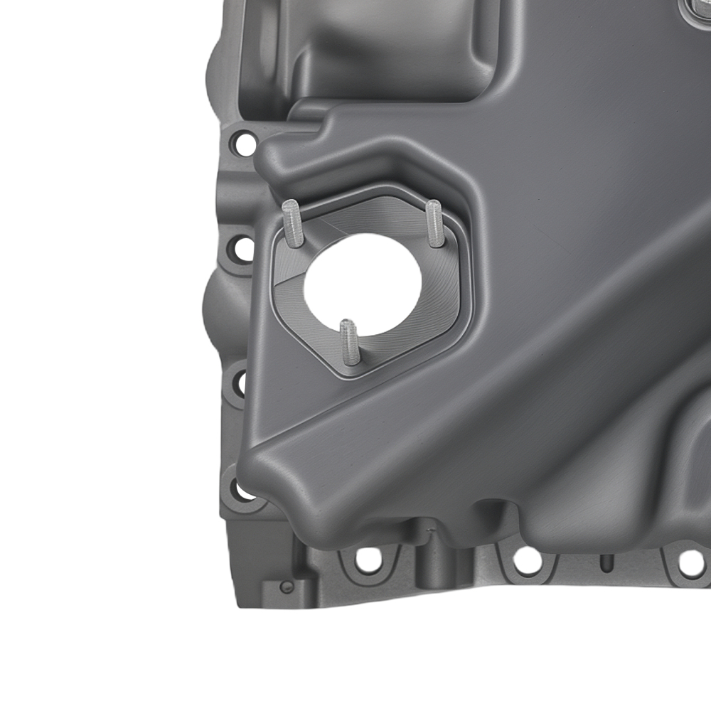 Engine Oil Pan compatible for BMW 535i 640i 740i F10 F12 F01 11137556663 Aluminum BMP17A