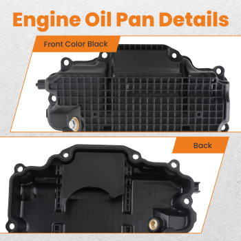 Engine Oil Pan Fit ForInfiniti Q50 Q60 3.0L 2016-2022 11110-5CB2B 11110-5CB1B