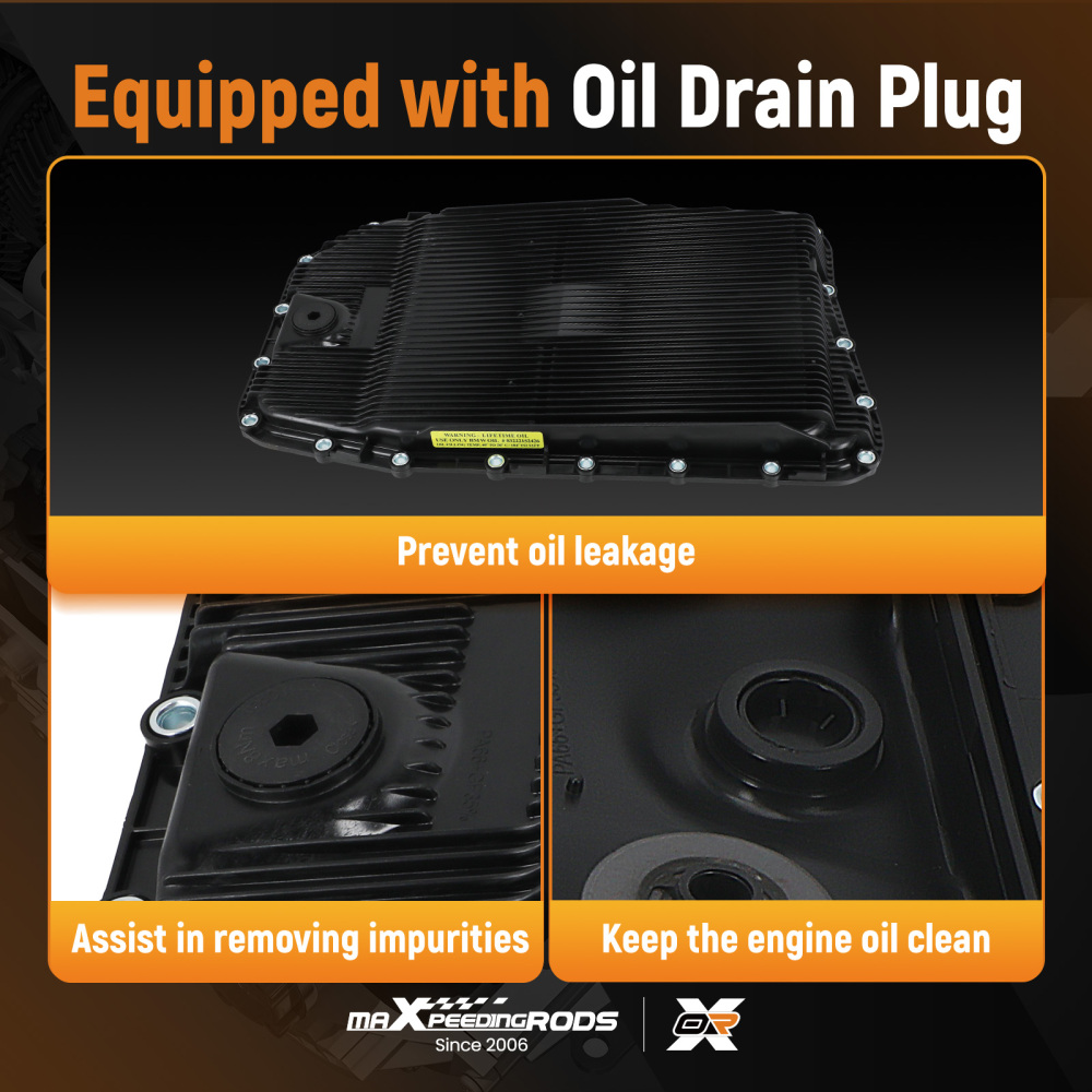 Auto Transmission 6 Speed Oil Pan Filter Kit compatible for BMW E60 E63 E65 E90 X5 X6 02-12