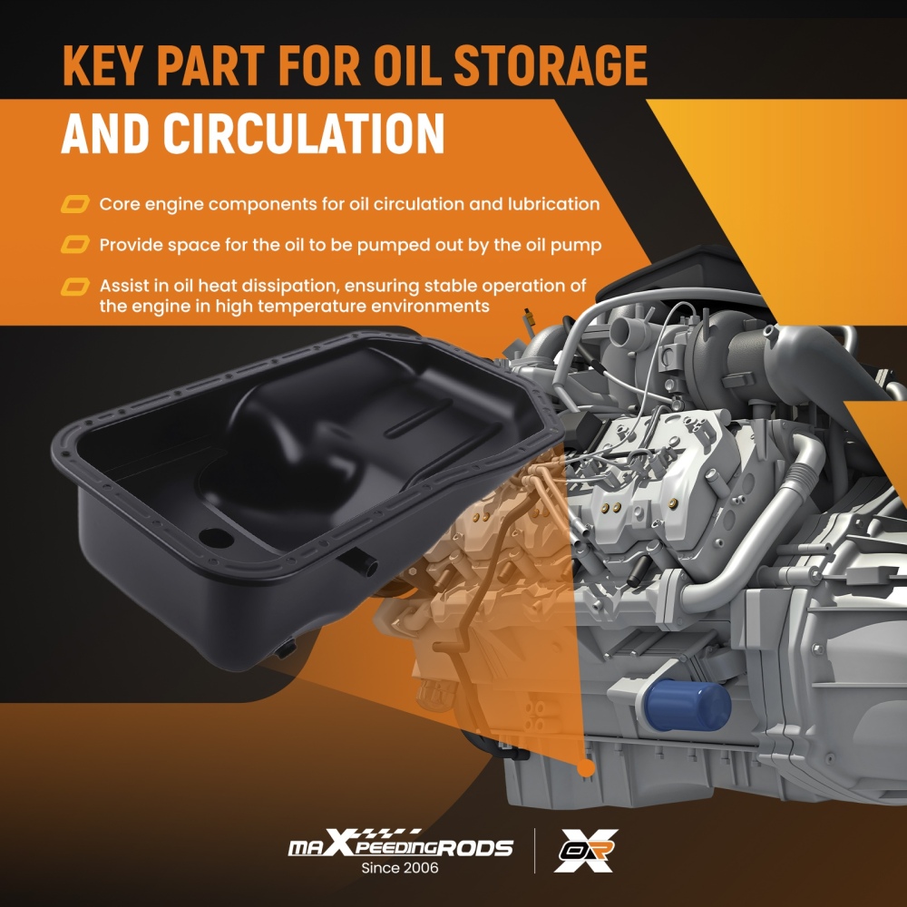 Engine Oil Pan Assembly compatible for Mitsubishi L200 2.5 Diesel MD328017 96-07 Black