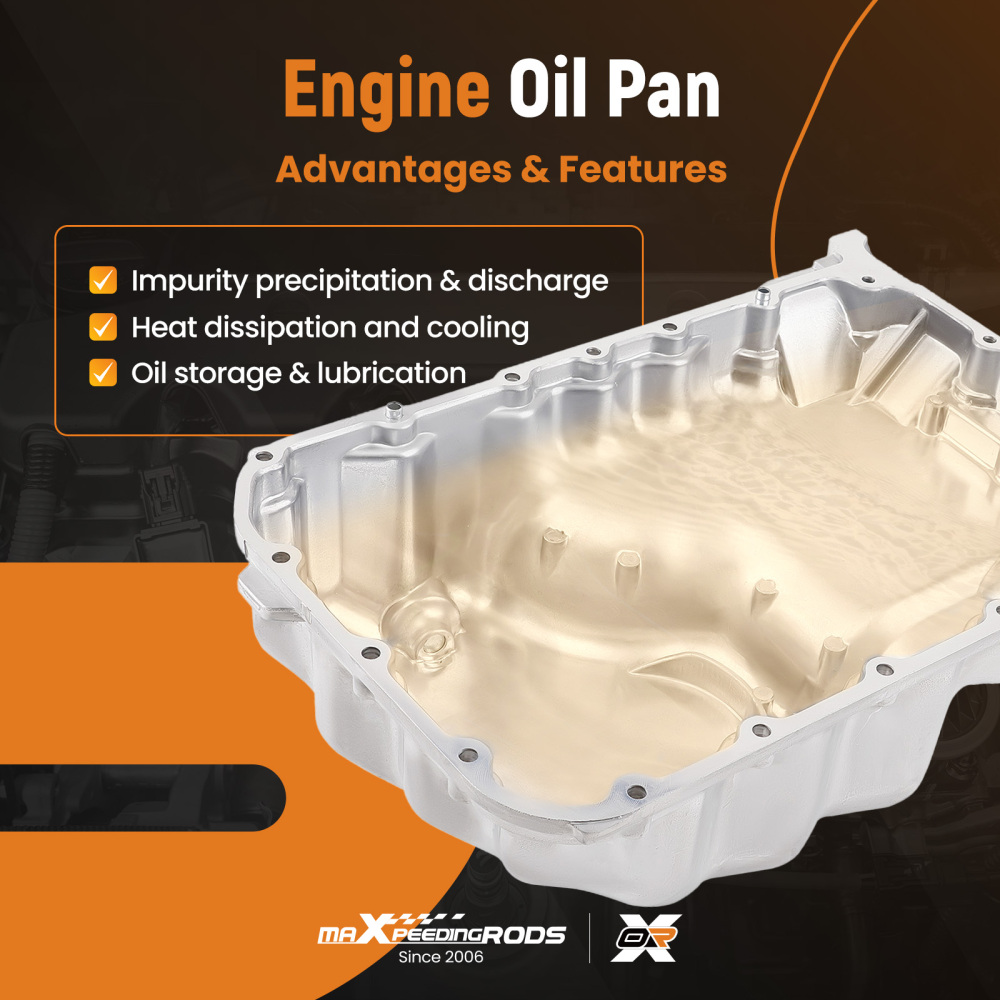 1x New Aluminum Engine Oil Pan compatible for Acura CL 3.0L 1997-1999 11200-P8F-A00