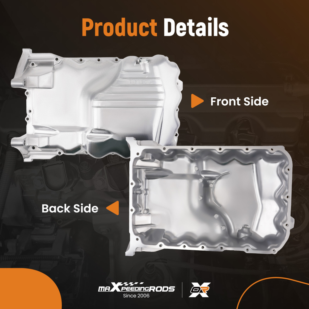 1x New Aluminum Engine Oil Pan compatible for Acura CL 3.0L 1997-1999 11200-P8F-A00